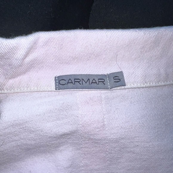 Pink Carmar Cropped Jean Jacket - Picture 4 of 4